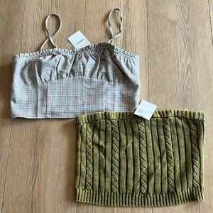 Forever21 Crop Tops and tube bundle size XL